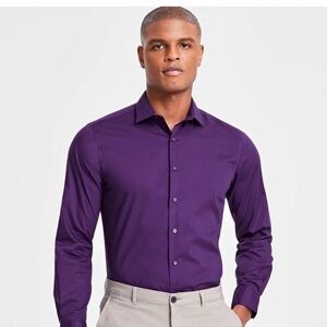 Alfani Men's Deep Purple Dress Shirt